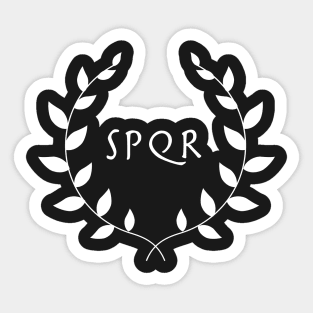 Roman Empire SPQR Wreath Sticker